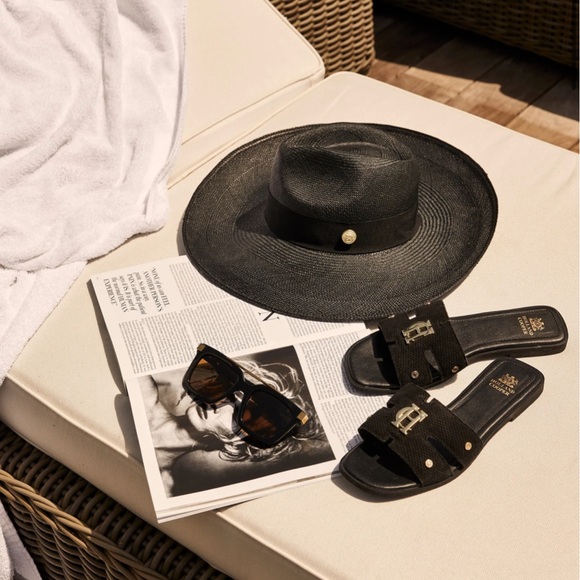 HOLLAND COOPER Black Fedora Jessica Hat Size M - Picture 3 of 5